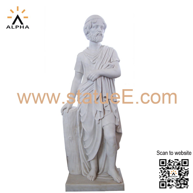 Marble Saint statue